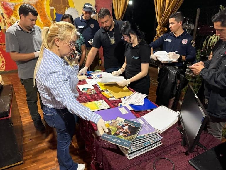 Nuevo allanamiento en secta de Minga Guazú revela elementos de tortura y posibles restos humanos