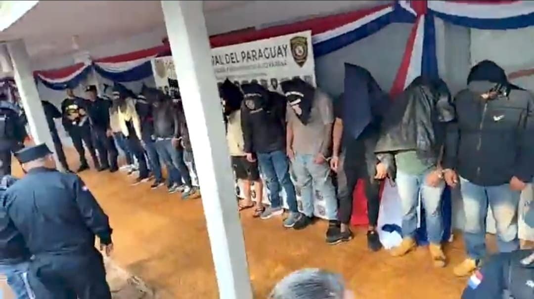 Detienen a 13 piratas del asfalto que preparaban un gran golpe sobre ruta PY 07