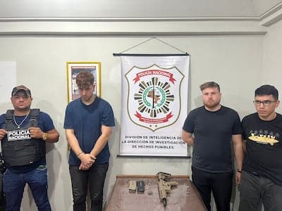 Lambaré: frustran asalto con arma de guerra y detienen a tres jóvenes sin antecedentes