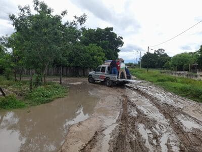 SEN responde con asistencia tras temporal que afectó a 700 familias en cinco departamentos